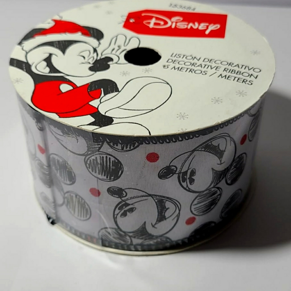Disney Mickey Mouse Sketchbook Christmas Decorative Ribbon
